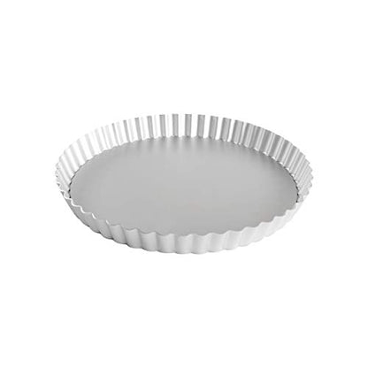 Fat Daddio's PFT-95 Round Fluted Tart Pan, 9.5 x 1 Inch