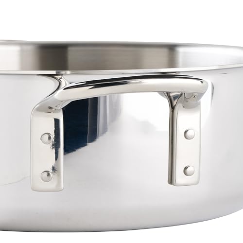 WINCO Tri-Ply Brazier, 12-quart, Silver