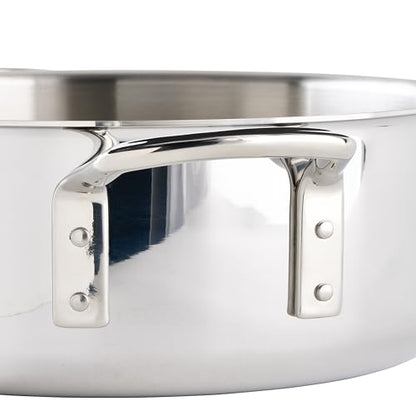 WINCO Tri-Ply Brazier, 12-quart, Silver