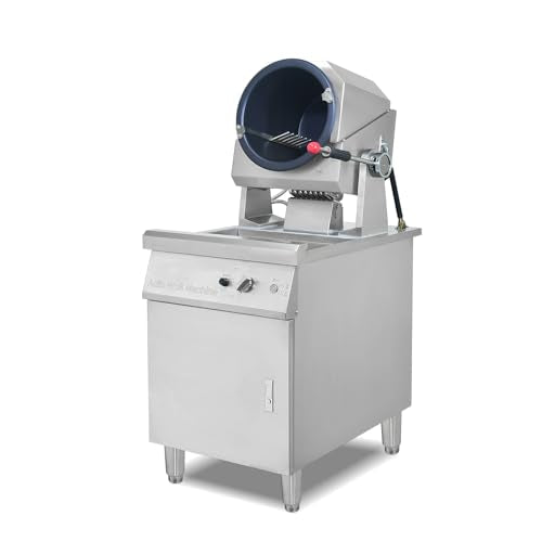 Koalalko Commercial Automatic Cooker with water spray,Automatic 360° Stir Fry Cooker,Automatic Cooking Machine,Drum Type Stir Frying Machine,Auto Cooking Wok Fried Machine (Propane, Floorstanding)