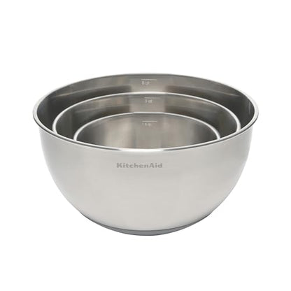 KitchenAid Stainless Steel Mixing Bowls, Set Of 3