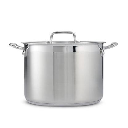 Tramontina Gourmet Stainless Steel 8-Quart Stock Pot with Lid