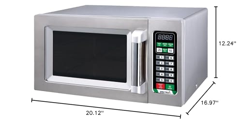 Winco Commercial-Grade Microwave with Touch Controls, 1,000 W, .9 Cubic Feet
