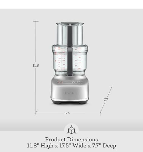 Breville BFP638 Paradice 9 Cup Food Processor and Dicer, Small, Damson Blue