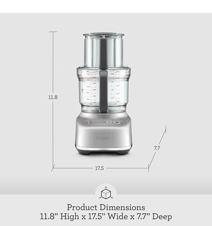 Breville BFP638 Paradice 9 Cup Food Processor and Dicer, Small, Damson Blue