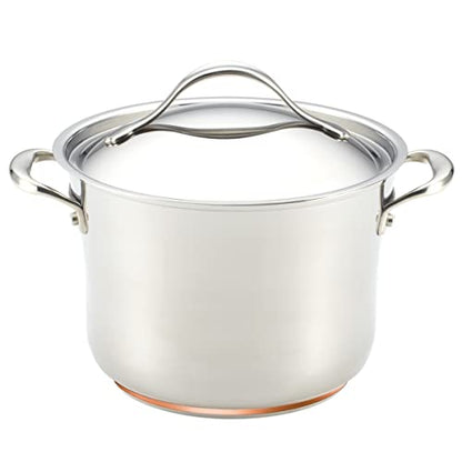 Anolon Stainless Steel & Hard Anodized Aluminum, Cookware Set (11 Piece)