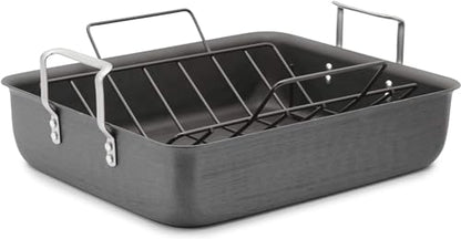 Calphalon Premier Hard-Anodized Nonstick 16In Roasting Pan With Rack, Metallic