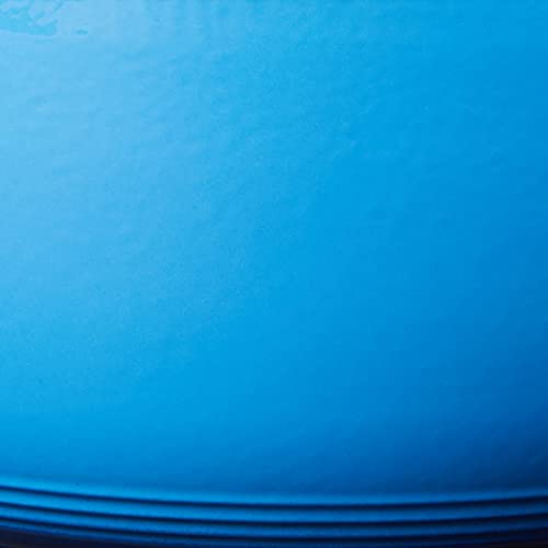 Lodge Essential Enamel Cast Iron Dutch Oven with Lid - 4.5 Quart - Oven-Safe Enamel Cookware up to 500° F - Heat-Retaining Braising & Roasting Pot - Non-Toxic Cookware - Caribbean Blue