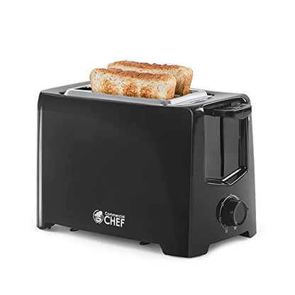 Commercial Chef 2-Slice Toaster, 700 Watts, CCT2201B, Black