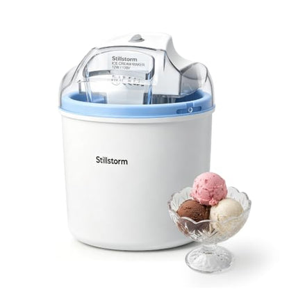 Stillstorm Ice Cream Maker，1.5 Quarts Ice Cream Machine for Home