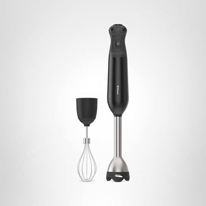 Vitamix 2-Speed Immersion Blender + Whisk Attachment, Professional-Grade Hand Blender with 350-Watt Motor and Stainless-Steel Blade, Black