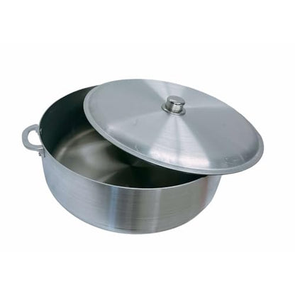 20 Qt Aluminum Caldero Stock Pot, Cooking Dutch Oven With Lid,Satin Finish