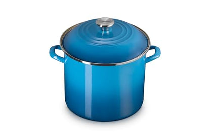 Le Creuset Enamel on Steel Traditional Stockpot, 12 qt., Marseille with Stainless Steel Knob