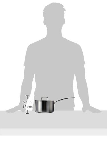 Cuisinart MCP193-18N Multiclad Pro Triple Ply Stainless 3-Quart Skillet, Saucepan w/Cover