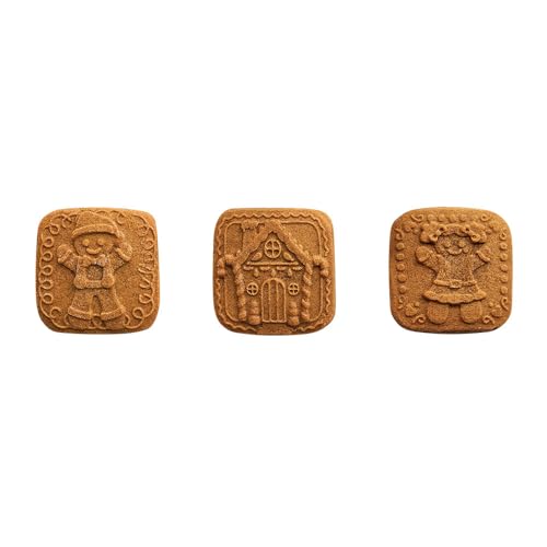 Nordic Ware Gingerbread Cookie Stamps (Set of 3), Sturdy Cast Aluminium Cookie Stamp Set, Cookie Press Set Made in the USA, Sturdy and Durable Biscuit Maker Press Set