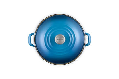 Le Creuset Enamel on Steel Traditional Stockpot, 12 qt., Marseille with Stainless Steel Knob