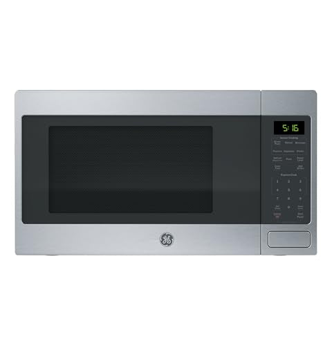 GE Countertop Microwave Oven, 1150 Watt, 1.6 Cu. Ft., Stainless Steel