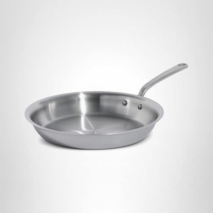 Made In Cookware | 12-Inch Stainless Steel Frying Pan | 5 Ply Stainless Clad | Professional Cookware | Crafted in Italy | Induction Compatible