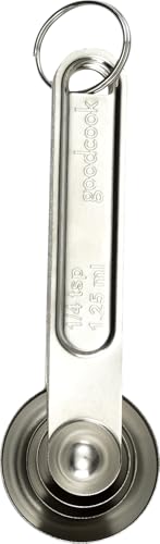Good Cook Classic Set of 4 Stainless Steel Measuring Spoons
