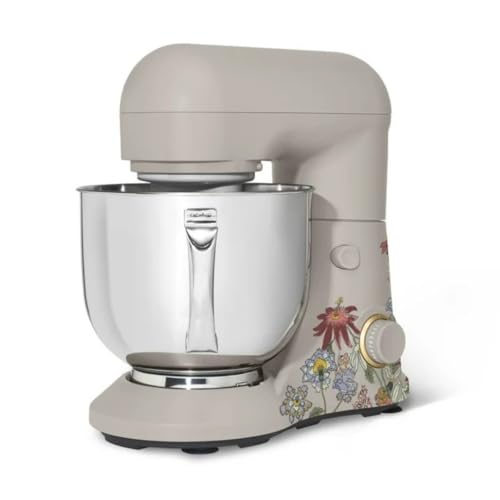 Wonderful Kitchen Stand Mixer 5.3 Qt Bowl, 12 Speeds Tilt-Head, Dough Hook Flat Beater Whisk for Baking Tasks Metal Build for Baking (Wildflower Porcini Taupe)