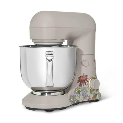 Wonderful Kitchen Stand Mixer 5.3 Qt Bowl, 12 Speeds Tilt-Head, Dough Hook Flat Beater Whisk for Baking Tasks Metal Build for Baking (Wildflower Porcini Taupe)