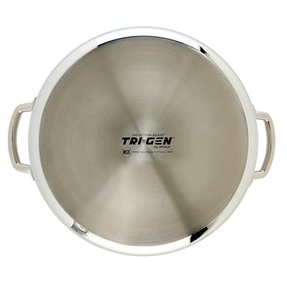 WINCO Tri-Ply Brazier, 12-quart, Silver