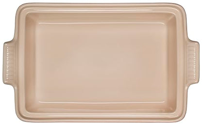 Le Creuset Stoneware Heritage Covered Rectangular Casserole, 4 qt. (12" x 9"), Cerise