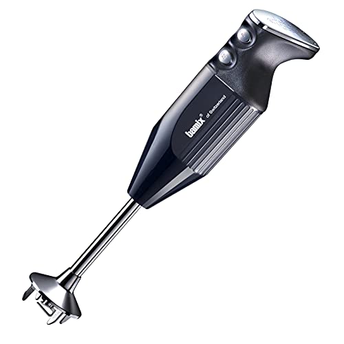 bamix Made in Switzerland M200 PRIME - 2-speed Immersion Hand Blender, 200W 120V 60Hz – Black - Includes 3 Stainless Steel Blades – Aerating, Blending, and Chopping Blades