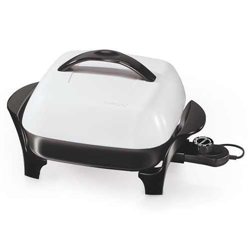 Presto 06620 11-Inch Electric Skillet,Black/White