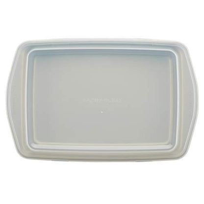 Rachael Ray Nonstick Bakeware Set without Grips includes Nonstick Bread Pan, Baking Pans, Cake Pans, Cookie Sheet / Baking Sheet - 10 Piece, Silver