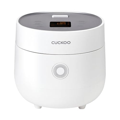 CUCKOO Micom Rice Cooker 3-Cup Uncooked / 6-Cup Cooked with Nonstick Inner Pot, Small Rice Maker with 8 Menu Options, Fuzzy Logic Technology, Auto Clean, Quick Rice Mode, White (CR-0375FW)
