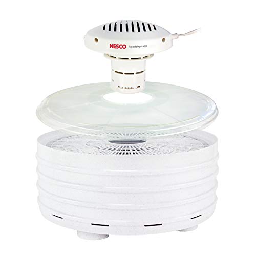 Nesco FD-37A Food Dehydrator for Herbs, Fruit, Beef Jerky, 4 Trays, Speckled White