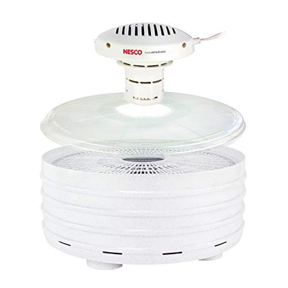 Nesco FD-37A Food Dehydrator for Herbs, Fruit, Beef Jerky, 4 Trays, Speckled White