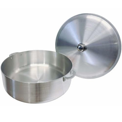 20 Qt Aluminum Caldero Stock Pot, Cooking Dutch Oven With Lid,Satin Finish