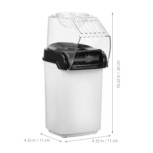 OUNONA Electric Hot Air Popcorn Maker Home Air Popper Popcorn Machine with Measuring Cup Compact Small Electric Popper for Movie Nights Party Snacks Us Plug