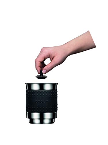 Bistro 13.5oz Bistro Barista Electric Milk Frother, Automatic Temperature Control, Boil-Dry Protection, Black