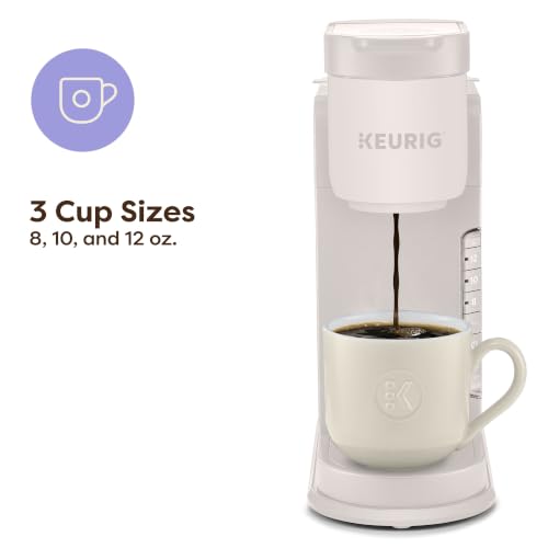 Keurig K-Express Single Serve K-Cup Pod Coffee Maker, 3 Brew Sizes, Strong Button Feature, 42oz Removable Reservoir, Warm Stone