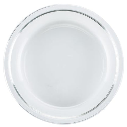 LOCK & LOCK LocknLock Purely Better Glass Round Pie Baking Dish/Food Storage Container with Lid, 9.5 Inch, Clear
