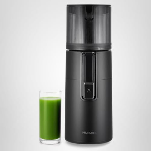 Hurom H400 Cold Press Juicer Machine, Award Winning Masticating Slow Juicer, Easy to Clean, Strainer & Hands Free with Self Feeding, Wide Mouth Hopper, Easy Assembly (Matte Black)