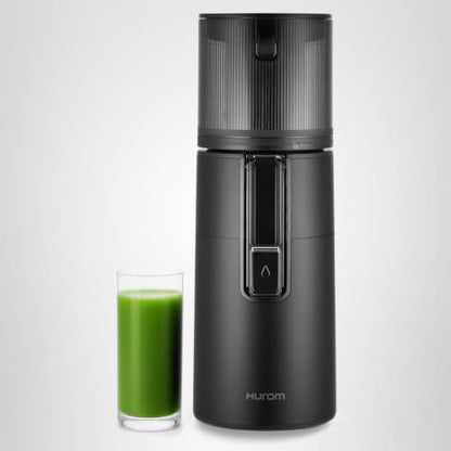 Hurom H400 Cold Press Juicer Machine, Award Winning Masticating Slow Juicer, Easy to Clean, Strainer & Hands Free with Self Feeding, Wide Mouth Hopper, Easy Assembly (Matte Black)