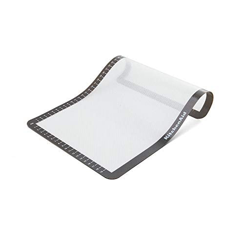 KitchenAid Silicone Medium Baking Mat, 9x14-Inch, Gray