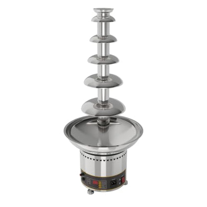 PreAsion Chocolate Fountain 110V Electric 6-Tiers Digital Chocolate Fountain Melting Machine Heating Fondue Fountain