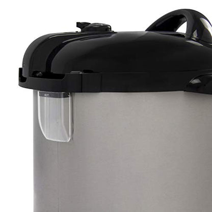 NESCO NPC‑9 Smart Electric Pressure Canner and Cooker for Home Food Preservation, 9.5‑Quart Stainless Steel with Digital Controls