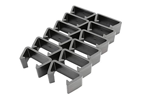 Dineli 20 Pieces Patio Furniture Clips Furniture Sofa Clips Outdoor Sectional Couch Connectors Sofa Outdoor Patio Sets Propane Fire Pit (Black-Sofa Clips)