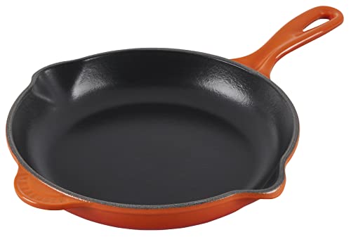 Le Creuset Enameled Cast Iron Classic Skillet, 9", Flame