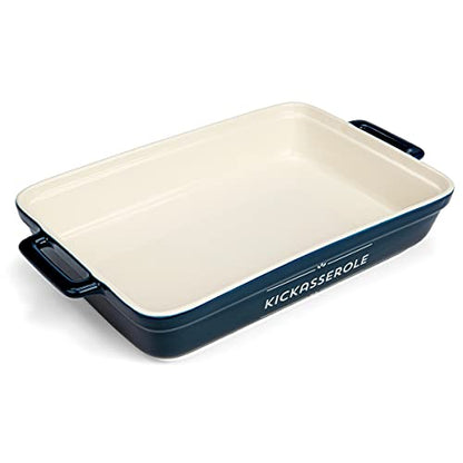 Ceramic Casserole Dish For Oven - 10.6 x 7.2 x 2.3 - Funny Gift for Bakers and People That Like To Cook or Housewarming Gift Idea