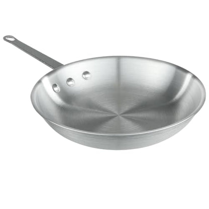 Chef Approved 7" Fry Pan | Fry Sauté Steak Pan Skillet with Firm Grip Rivet Handle for Kitchen Restaurant Diner Buffet | Gas Oven Ceramic Cooktop Compatible | Hand Wash Only, Aluminum, Natural Finish