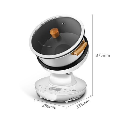 Auto Cooking Wok Fried Rice Machine, 8L 2000W Automatic Cooking Machine,3-Speed Pot Body Adjustment, Automatic Thermal Cleaning, Perfect for Christmas & New Year Parties