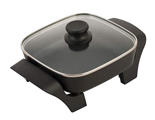 8-Inch Nonstick Electric Skillet with Glass Lid