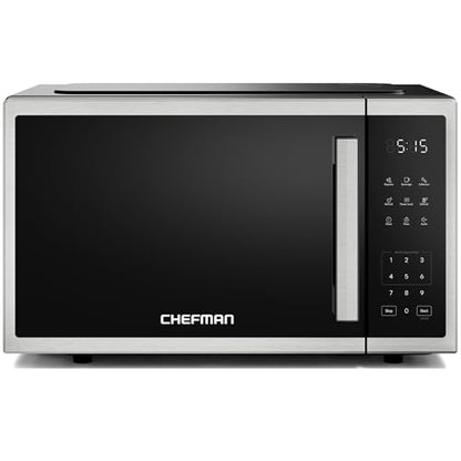 Chefman Countertop Microwave, 0.9 Cu Ft, 900W, Stainless Steel